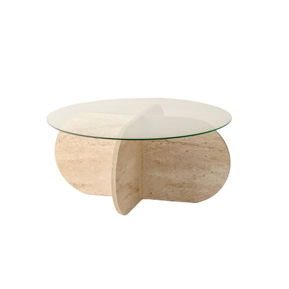 Bubble - Transparent Travertine Coffee Table slika 9