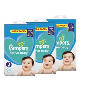 Pampers Active baby pelene mega pack