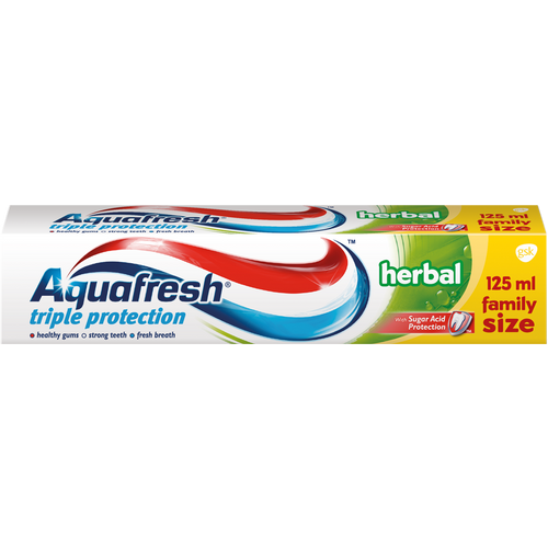 Aquafresh Pasta za zube Herbal 125 ml slika 1