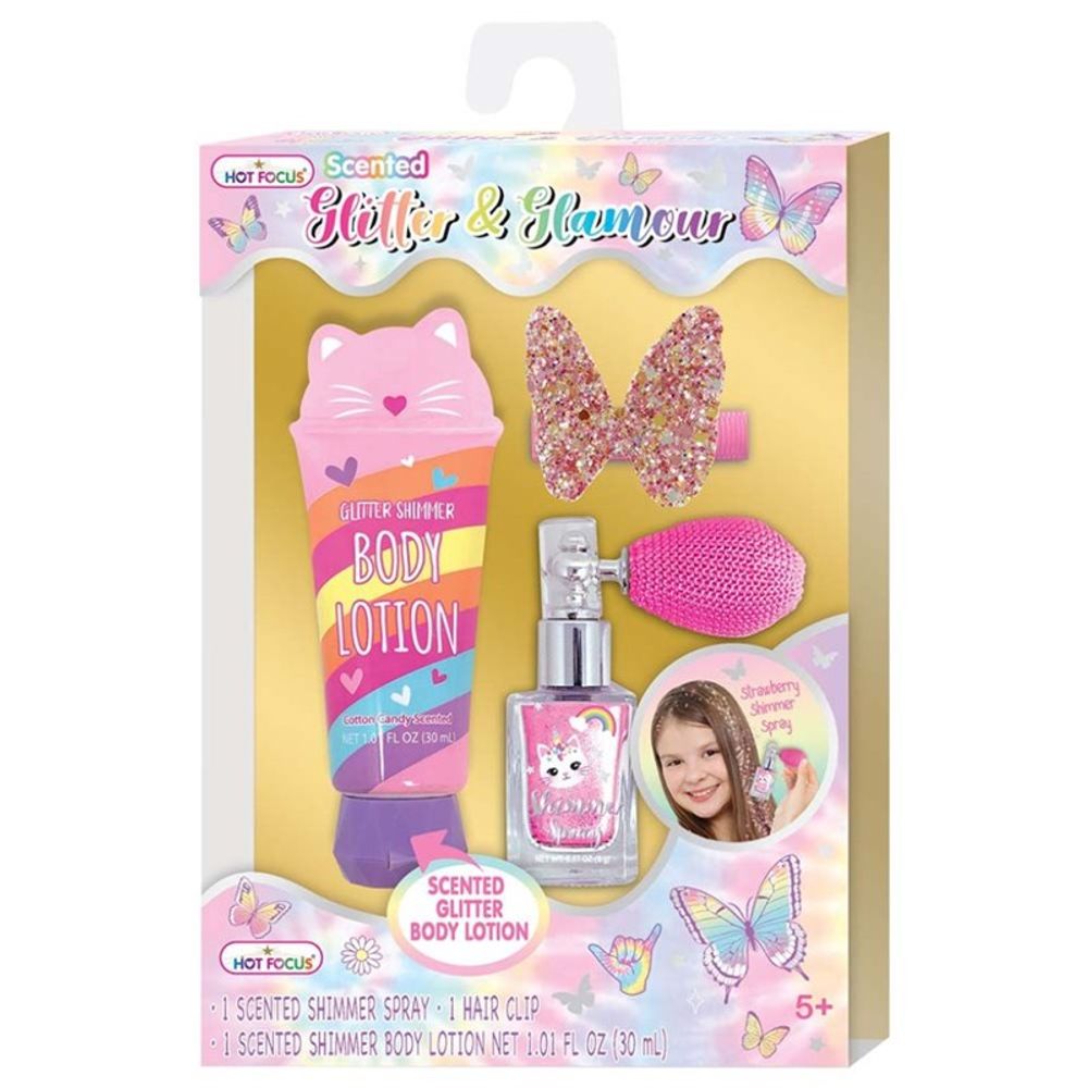 HOT FOCUS Kozmetički set za djevojčice Glitter & Glamour slika 1