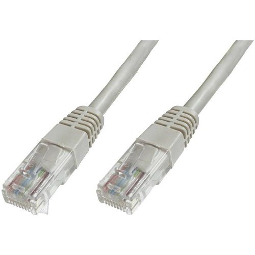 Digitus DK-1617-100 RJ45 mrežni kabel, Patch kabel cat 6 U/UTP 10.00 m siva sa zaštitom za nosić 1 St. slika 1
