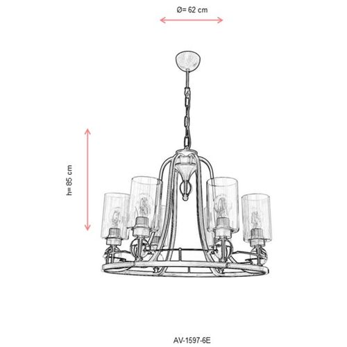 Luster Antiquation AV-1597-6E slika 5