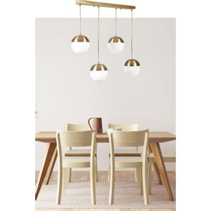 Küre 4 Lü Sıralı Eskitme Beyaz Camlı Sarkıt Gold
White Chandelier