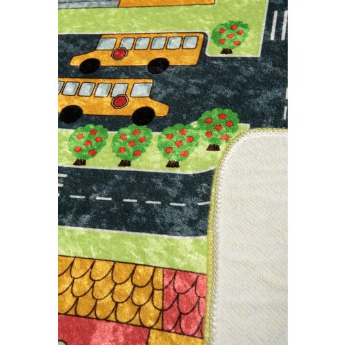 Small Town - Green   Multicolor Carpet (100 x 160) slika 4