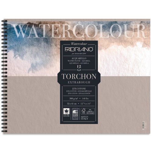 Blok FABRIANO Watercolor Torchon 32X41 300G 12L Spiralni 19100282 slika 2