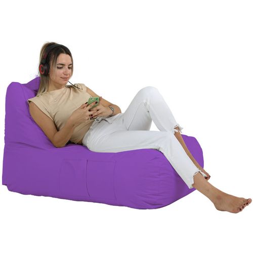Atelier Del Sofa Vreća za sjedenje, Trendy Comfort Bed Pouf - Purple slika 5