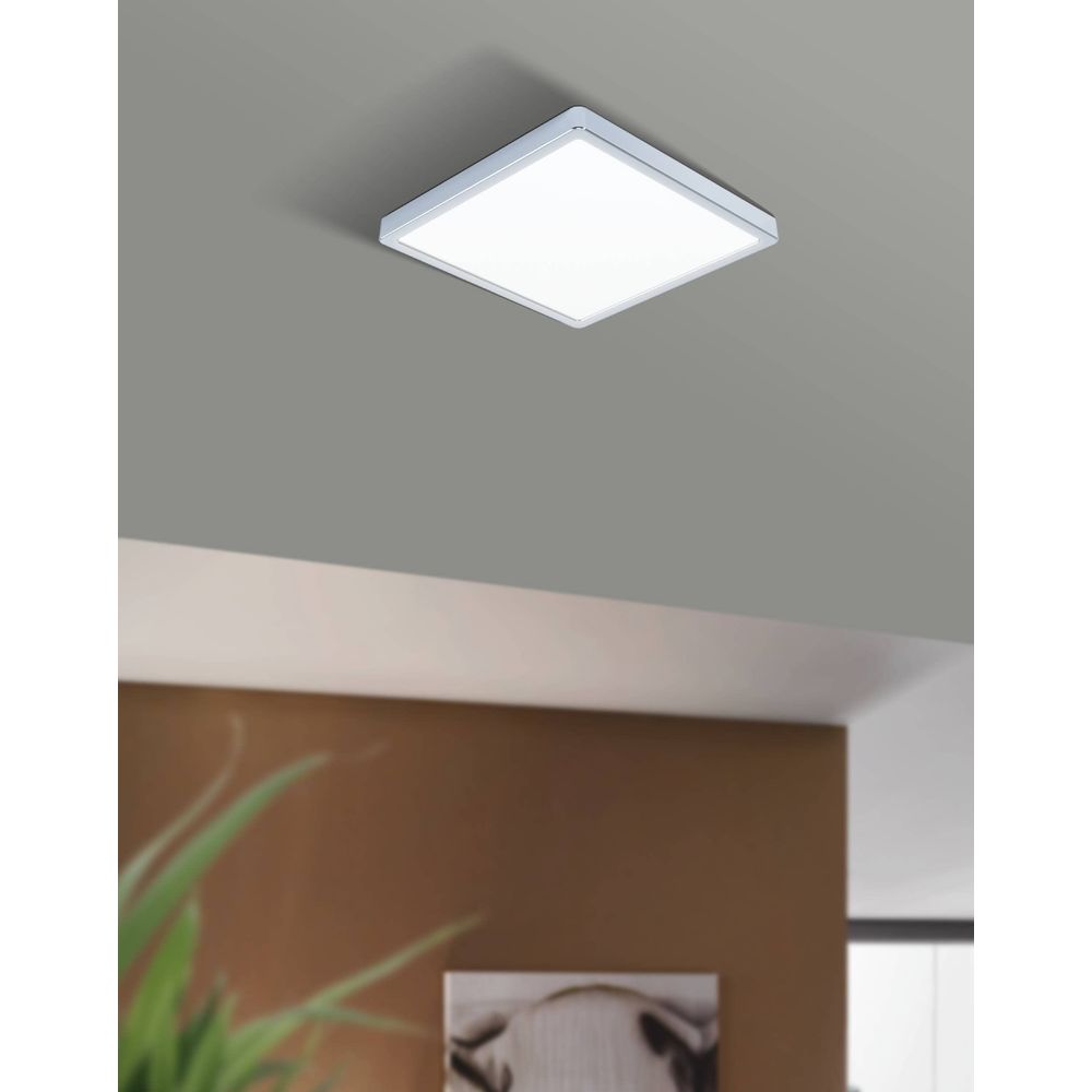 Eglo Fueva 5 nadgradna led, 20w, 2300lm, ip44, 285x285, bijela/krom/plastika  slika 7