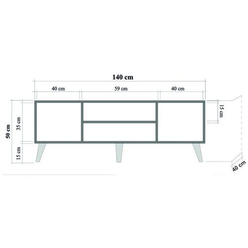 Truva-723 Sonoma Oak TV Stand slika 8