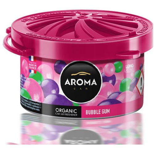 Miris za auto limenka Aroma Organic 40g - Bubble Gum slika 1