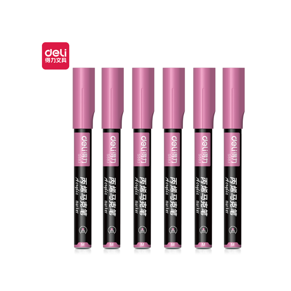 MARKER DELI AKRILNI PINK R15 S584 R15 slika 1