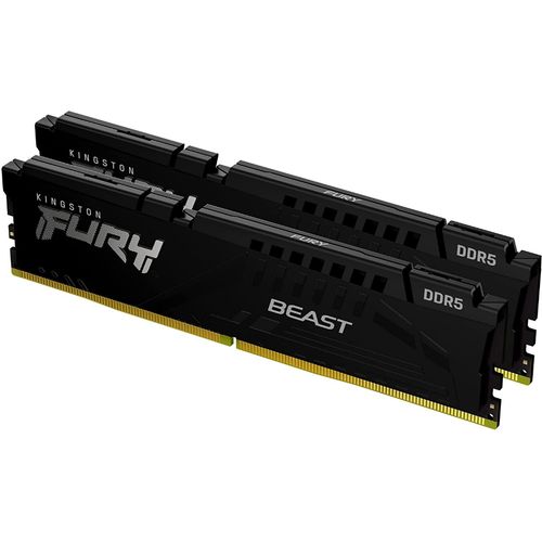 Kingston memorija Fury Beast 32GB (2x16GB), DDR5 5600MHz, CL40, KF556C40BBK2-32 slika 1