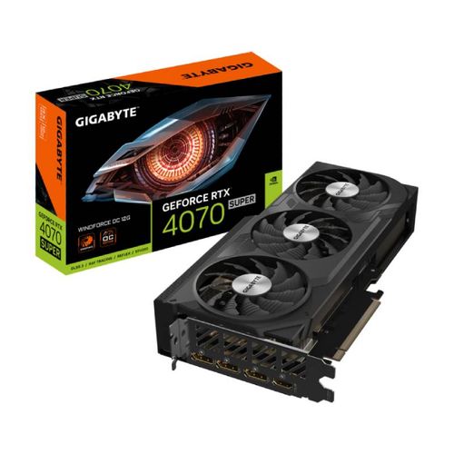 GIGABYTE nVidia GeForce RTX 4070 SUPER WINDFORCE 12GB GV-N407SWF3OC-12GD grafička karta slika 1