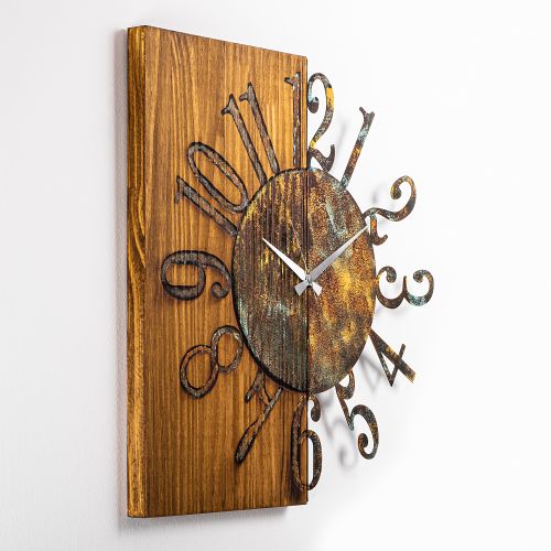 Wallity Ukrasni drveni zidni sat Wooden Clock 7-A slika 6