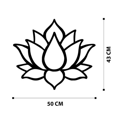 Wallity Metalna zidna dekoracija Lotus Flower 1 Metal Decor slika 6