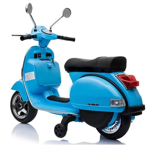 Licencirani Vespa skuter plavi - motor na akumulator slika 2