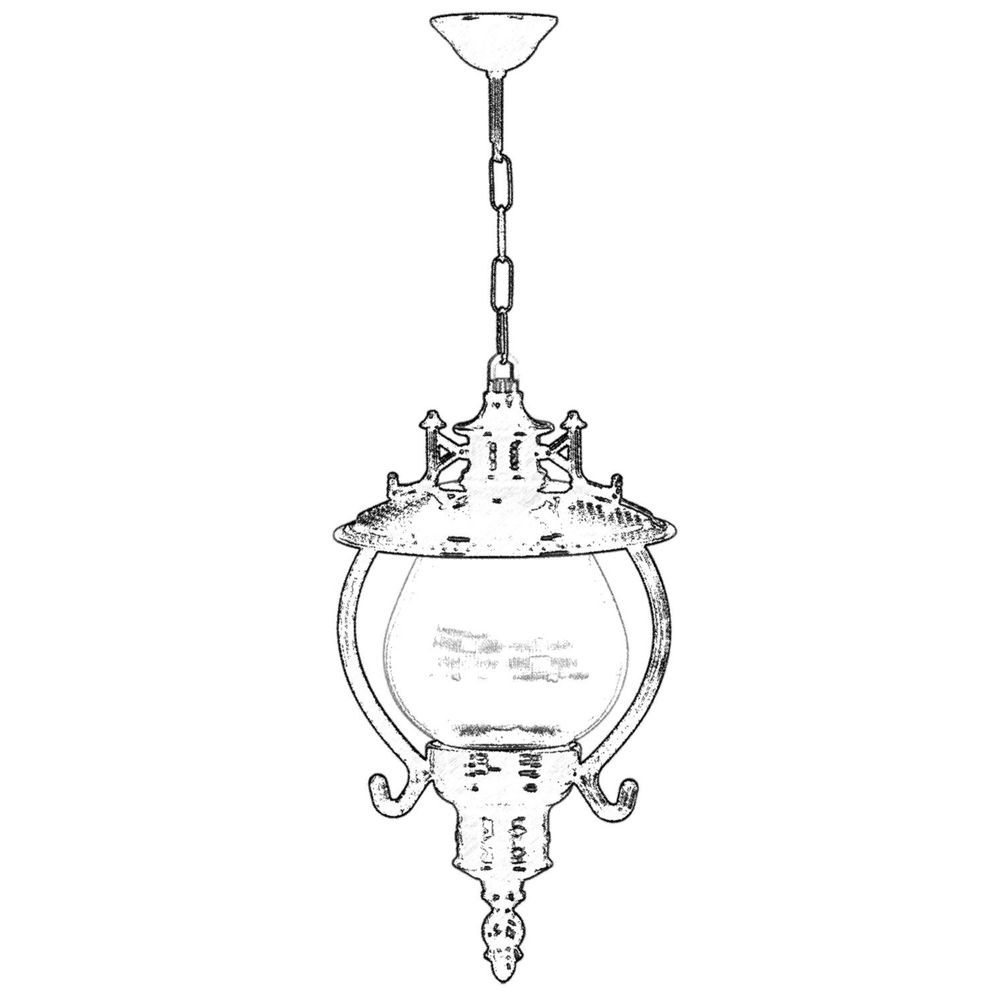 Crni vanjski luster BFE-68205-BSY slika 2