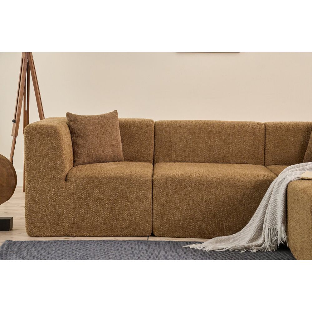 Ugaona Sofa Raks - smeđa slika 5