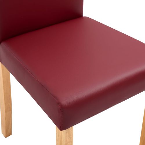 Blagovaonske stolice od umjetne kože 6 kom crvene slika 43