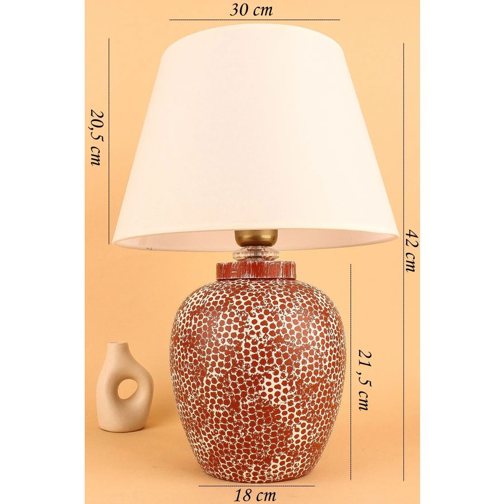YL684 Crvena i Bijela Stolna Lampa slika 2