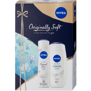 Nivea poklon set Original Soft (gel za tuširanje 250ml + dezodorans 150ml)