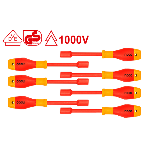 INGCO 7-delni set izolovanih odvijača za matice HKISD0701 slika 1