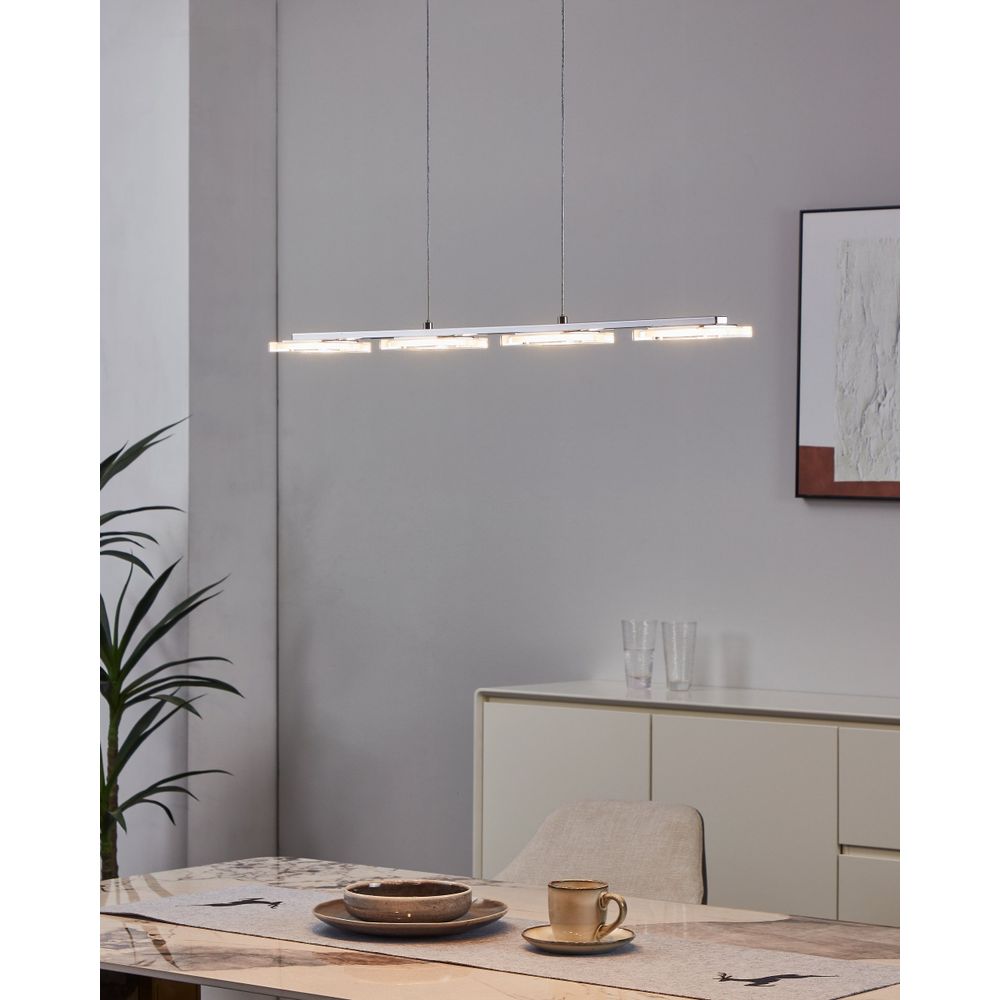 Eglo Cartama visilica/4, led, 4x4,5w, krom/plastika kocke  slika 7