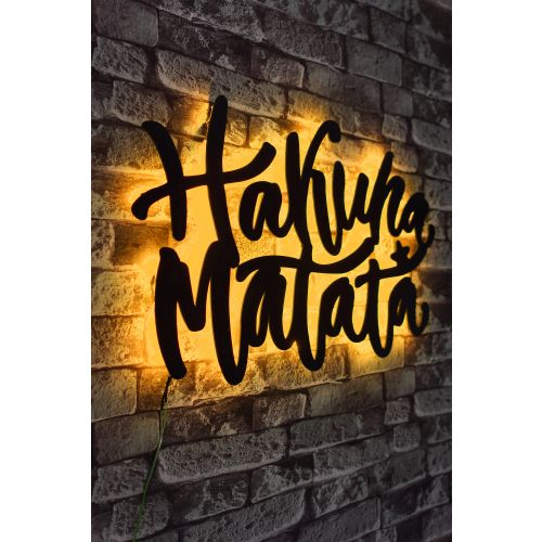 Hakuna Matata - Dekorativno LED Osvetljenje u Žutoj Boji slika 3