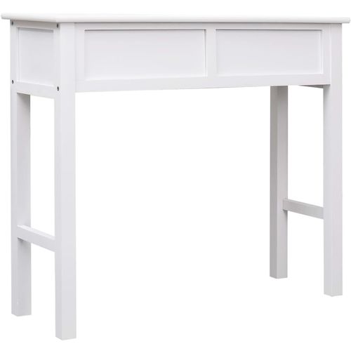 Konzolni stol bijeli 90 x 30 x 77 cm drveni slika 10