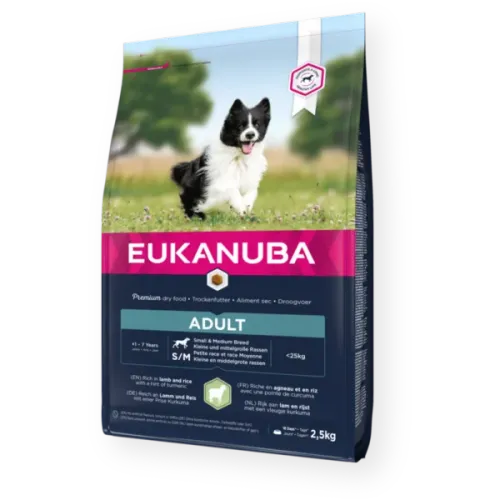 Eukanuba Dog Adult Small&amp;Medium Lamb&amp;Rice slika 1