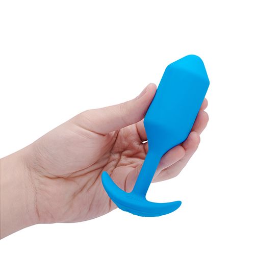 Vibrirajući analni čep B-Vibe - Snug Plug 3 L, plavi slika 5