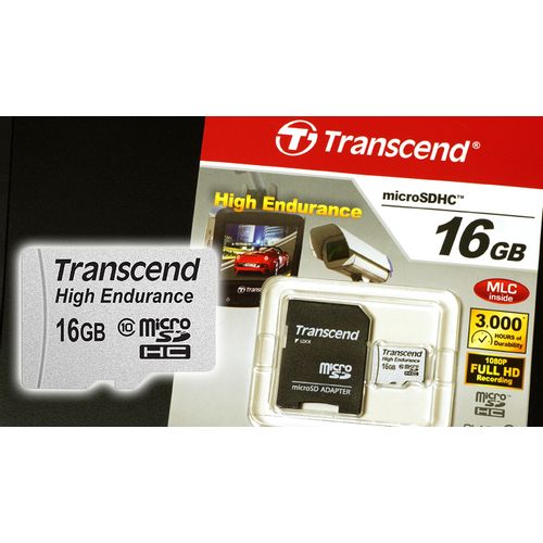 Transcend TS16GUSDHC10V Micro SD 16GB (Class 10), w/SD adapter Video Recording slika 2