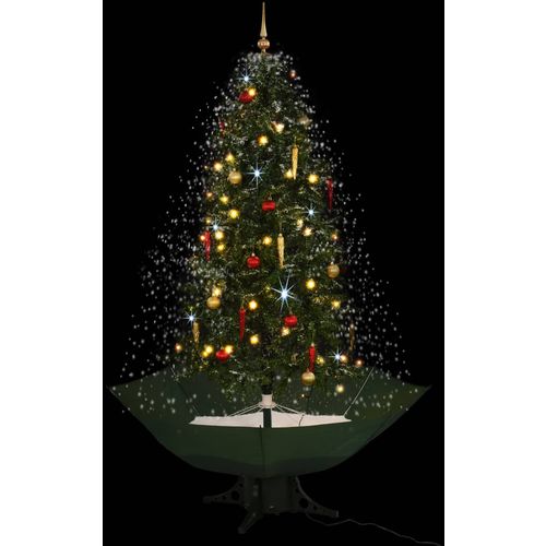 Božićno drvce koje sniježi sa stalkom zeleno 190 cm slika 24