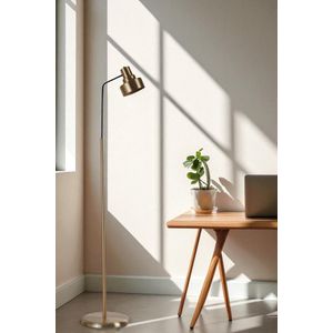 Opviq Podna lampa 449, zlatna, crna