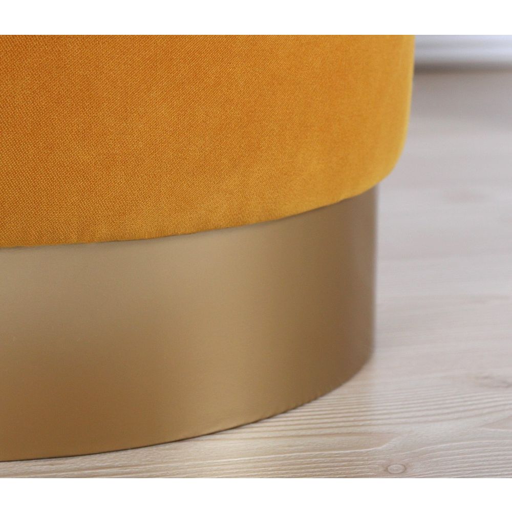 Pouffe Memfis u Mustard Boji slika 5