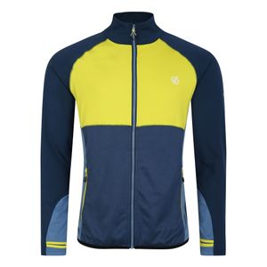 Dare2B Muški duks na kopčanje Substratum II Core Stretch, Neon/Moonlight Denim