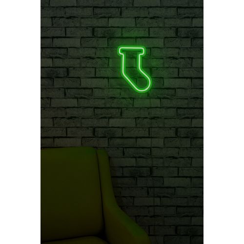 Wallity Ukrasna plastična LED rasvjeta, Socks - Green slika 3