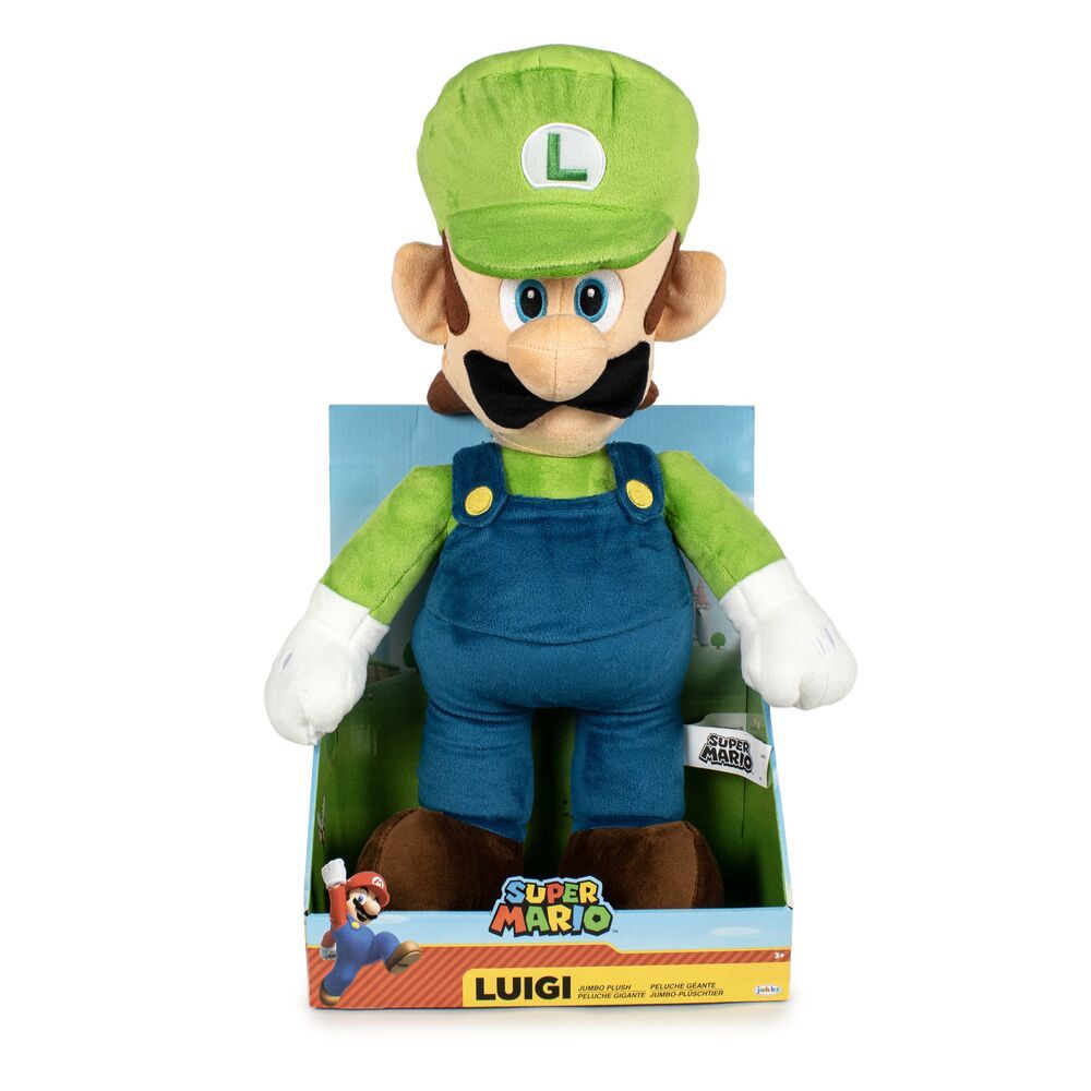 Plišani Jumbo Luigi Super Mario Nintendo 50 cm slika 6