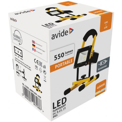 Avide punjivi reflektor LED 550lm 4K IP65 10W slika 3