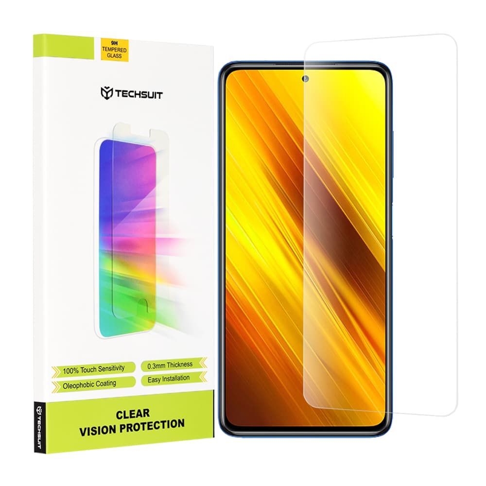Techsuit Clear Vision Glass kaljeno staklo za Xiaomi Poco X3 / Poco X3 NFC / Poco X3 Pro slika 1