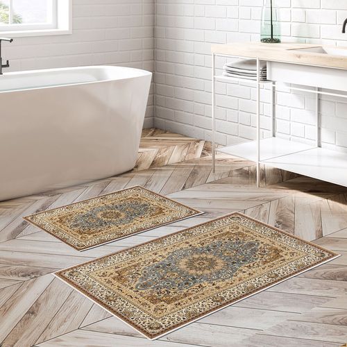 KT443 v2 Multicolor Bathmat Set (2 Pieces) slika 1