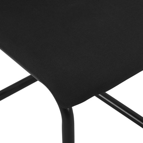 Konzolne blagovaonske stolice od tkanine 6 kom crne slika 16
