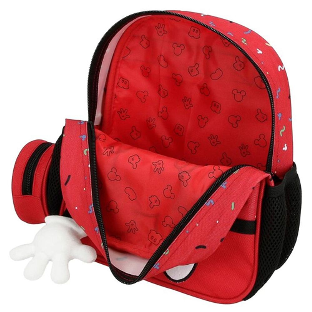 Disney Ranac 25 cm, predškolski Mickey Things, crveni slika 4