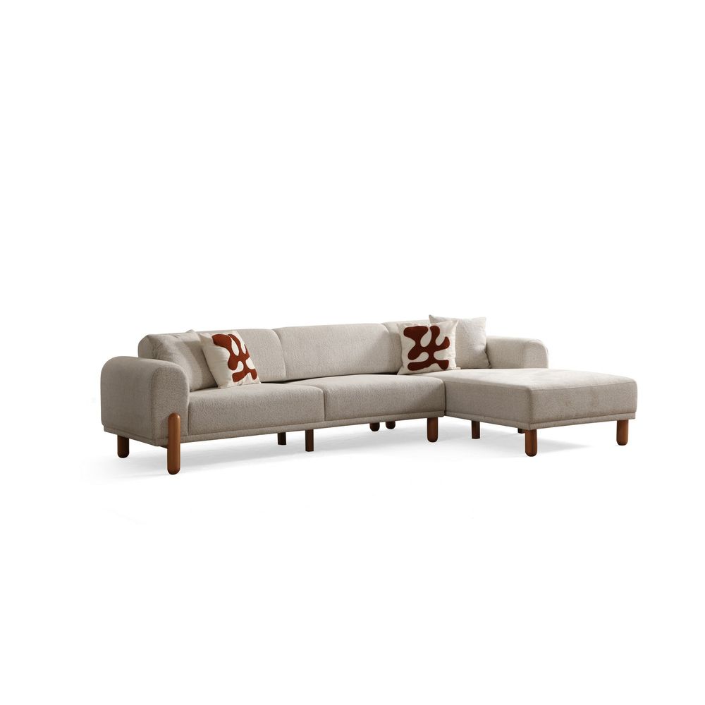 Lyke Right - Krem Kutić Sofa na Razvlačenje slika 10