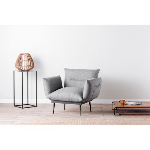 Atelier Del Sofa Fotelja, Sivo, Jax Solo - Grey GR110 slika 1