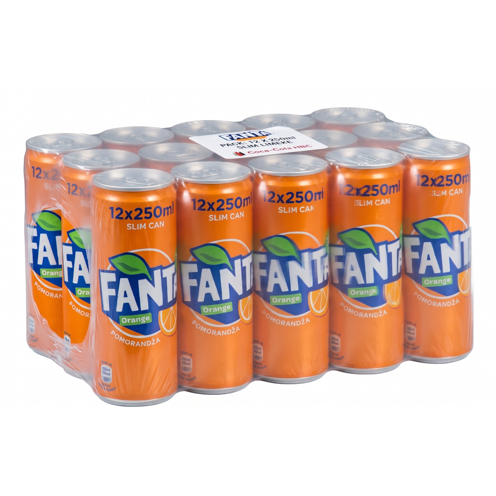 Fanta Orange pakovanje 12x250ml limenke  XXL  slika 1