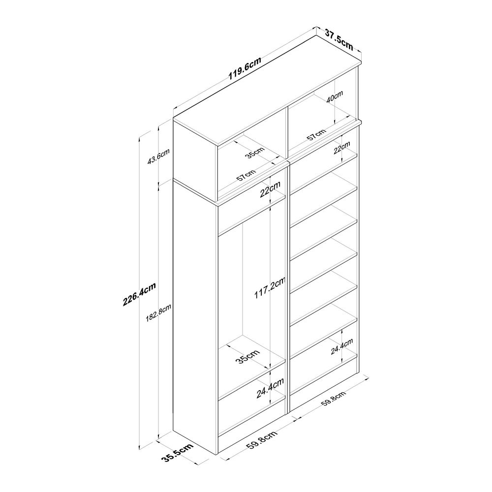 Hall Stand EA146 - Bijela slika 12