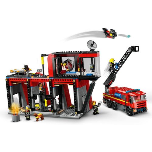 Playset Lego 60414 Fire station with Fire engine slika 8