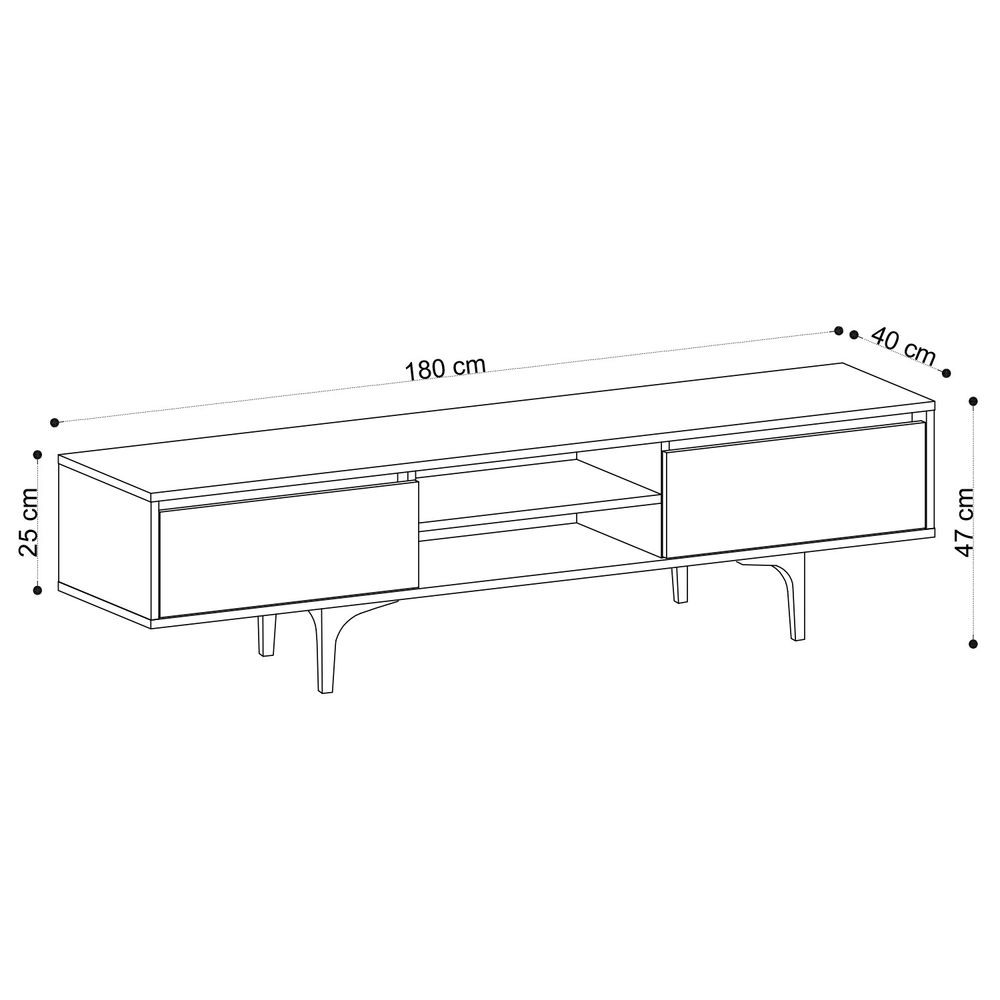 Artemis Oak TV Stalak slika 4