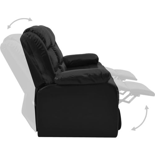2-dijelni set sofa od umjetne kože crni slika 41