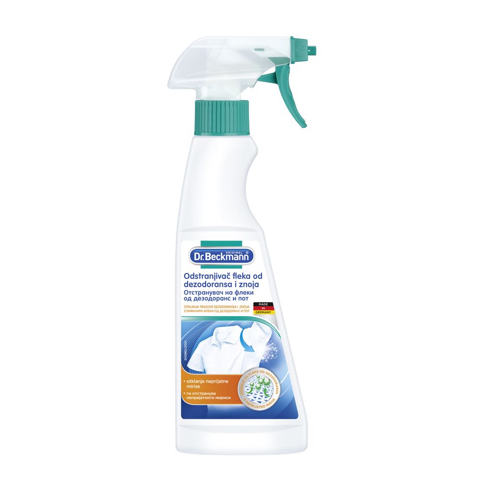 Dr. Beckmann odstranjivač fleka od dezodoransa i znoja 250ml slika 1